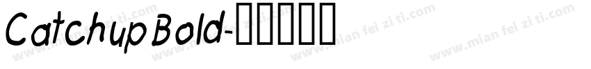 Catchup Bold字体转换